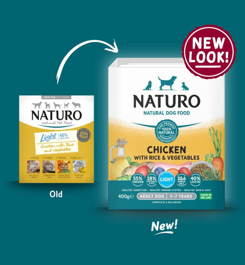 Caserola Naturo Adult Light cu Carne de Pui, Orez si Legume 400g
