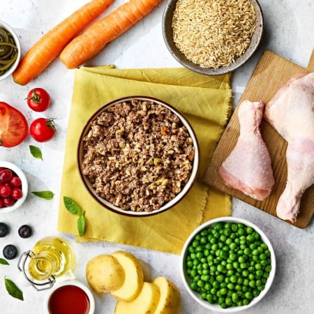 Caserola Naturo Puppy cu Carne de Pui, Orez si Legume 400g