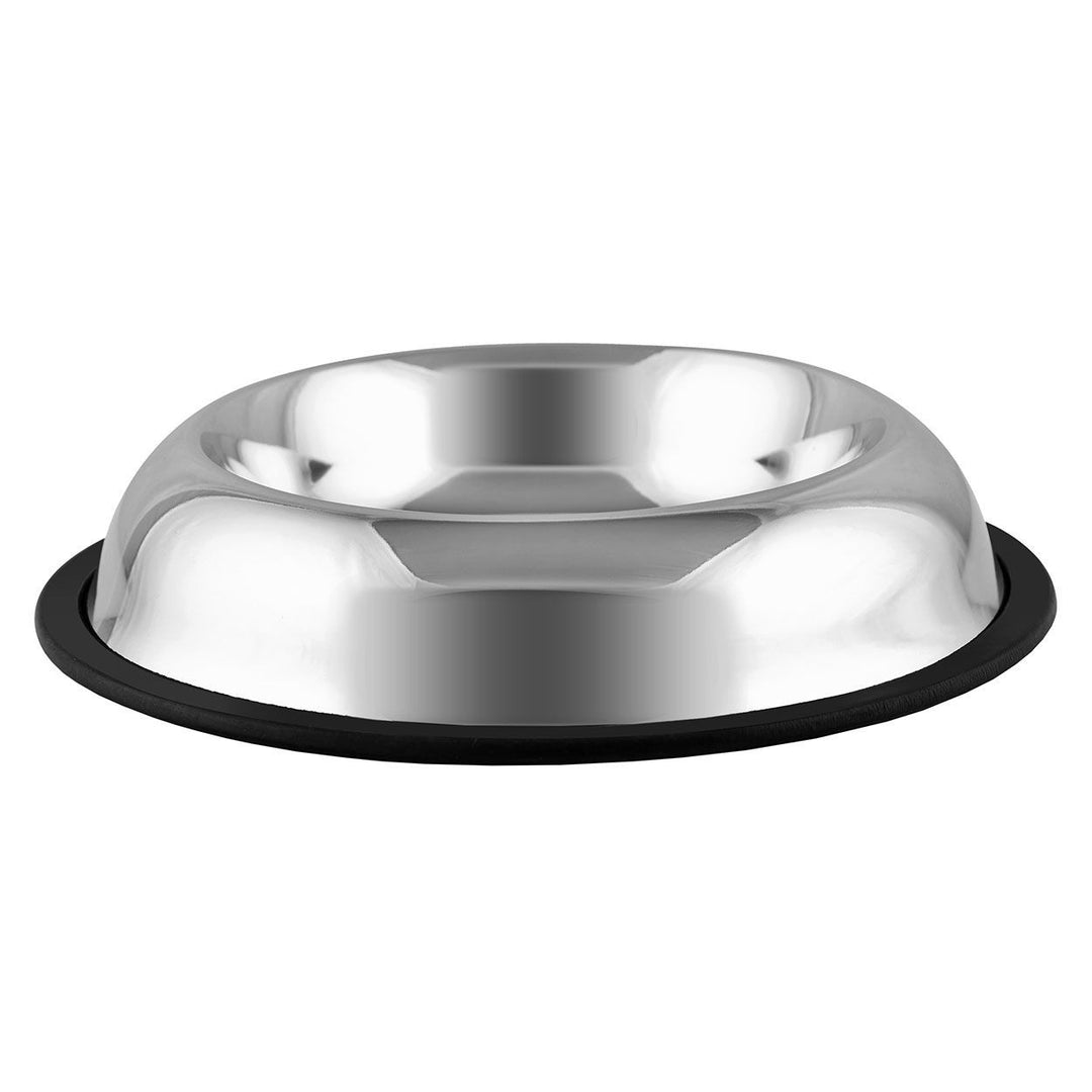 Castron antiderapant inox, 4DOG, 0.48l, diametru 15.5cm pentru câini și pisici