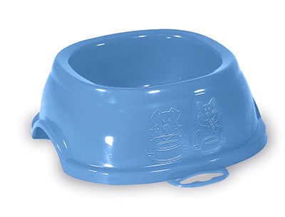 Castron modern pentru animale STEFANPLAST break 1, nordic sky, 0.4l, din plastic rezistent, cu baza antiderapantă pentru siguranta și igiena.