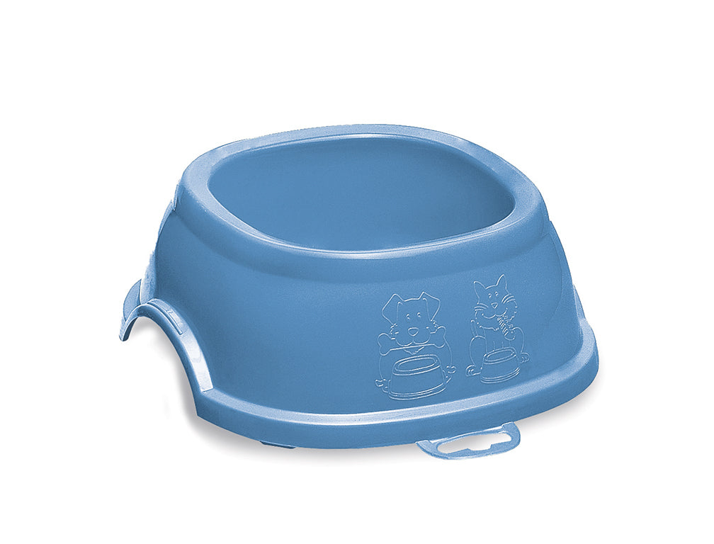 Castron pentru animale mici STEFANPLAST nordic sky, 0.6l, bază antiderapantă, plastic ușor de curățat