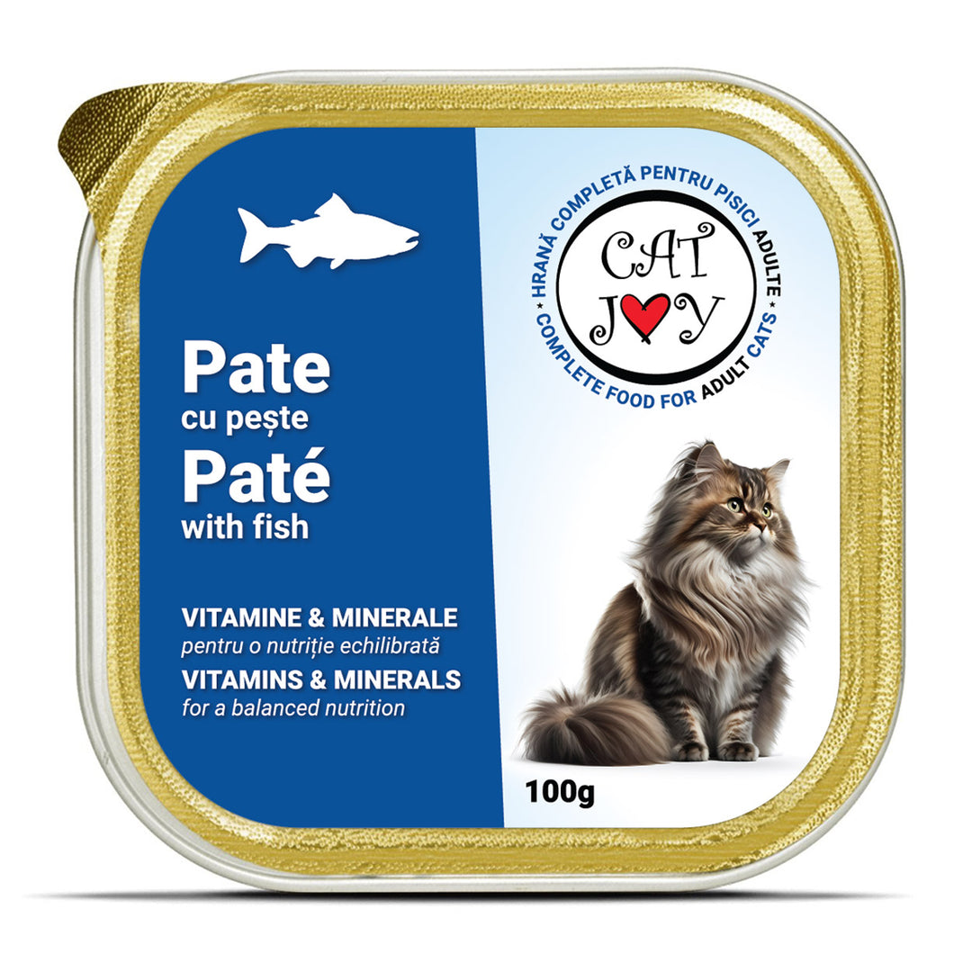 Pate Pisici CAT JOY | Peste, 100g, Hrana Umeda