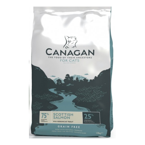 Hrana uscata pentru pisici Canagan cu somon 375 g