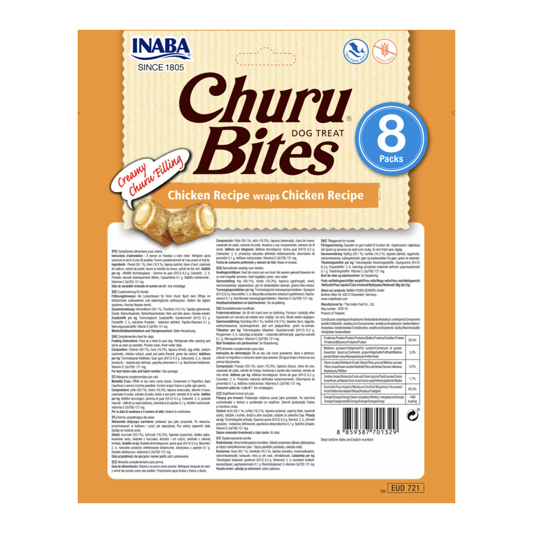 Churu Bites Recompense pentru Caini cu Pui 3x12 Gr