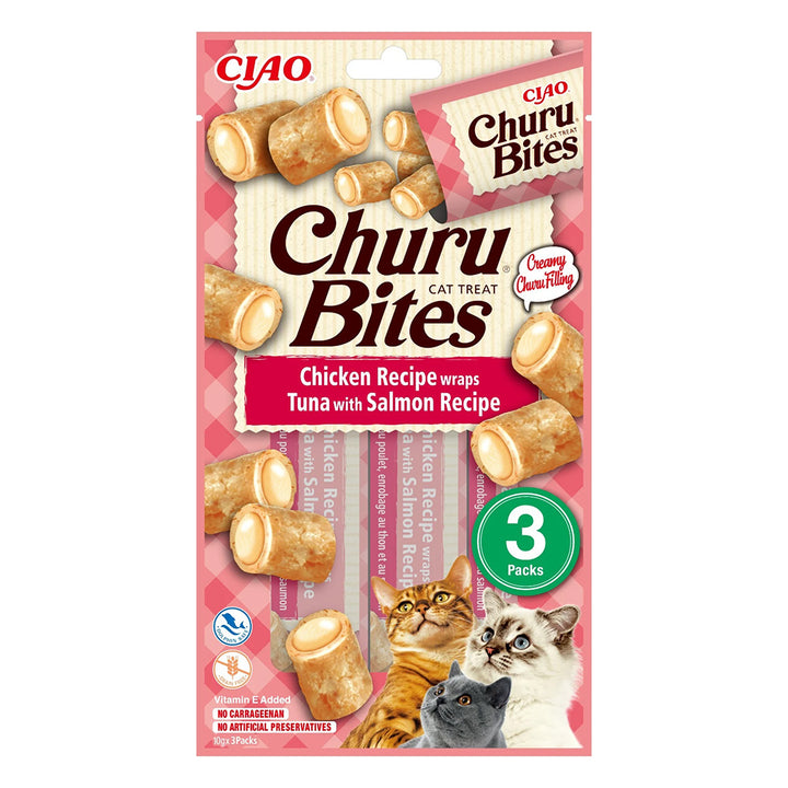 Churu Bites Recompense pentru Pisici cu Pui Ton si Somon