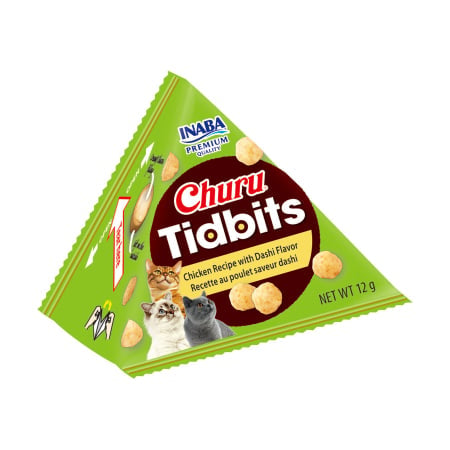 Churu Cat Tidbits Recompense pentru Pisici cu Pui si Dashi 3 Buc 3x14 Gr