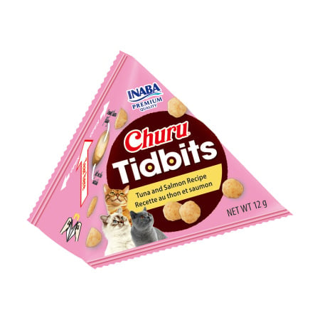Churu Cat Tidbits Recompense pentru Pisici cu Ton si Somon 3 Buc 3x14 Gr