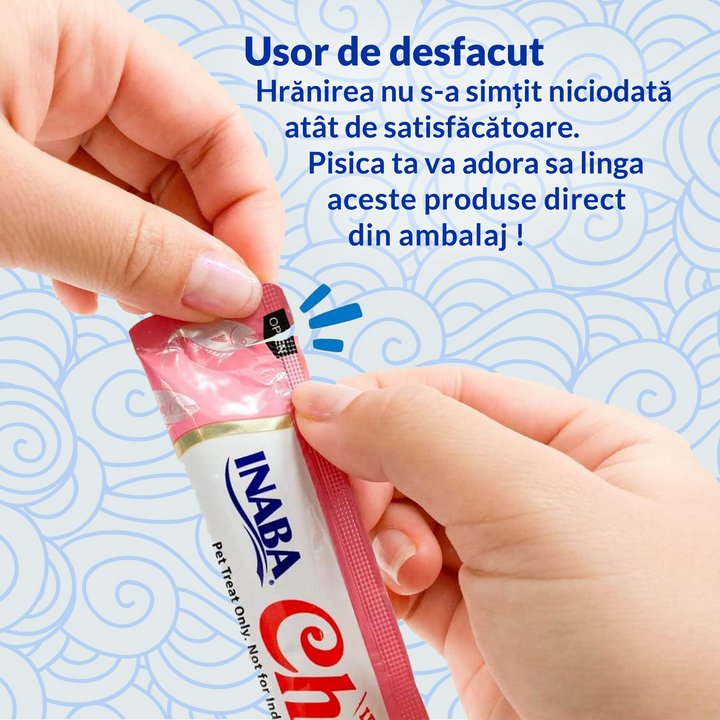 Churu Cat Varieties Recompense Cremoase cu Ton 40 buc 40x14 Gr