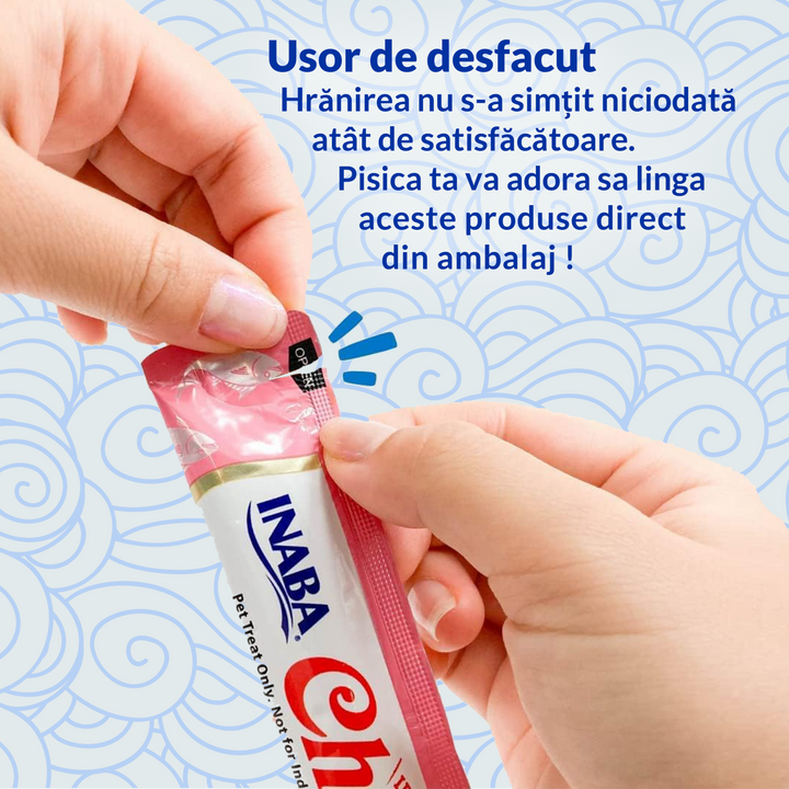 Churu Cat Varieties Recompense Cremoase cu Ton 50 buc 50x14 Gr