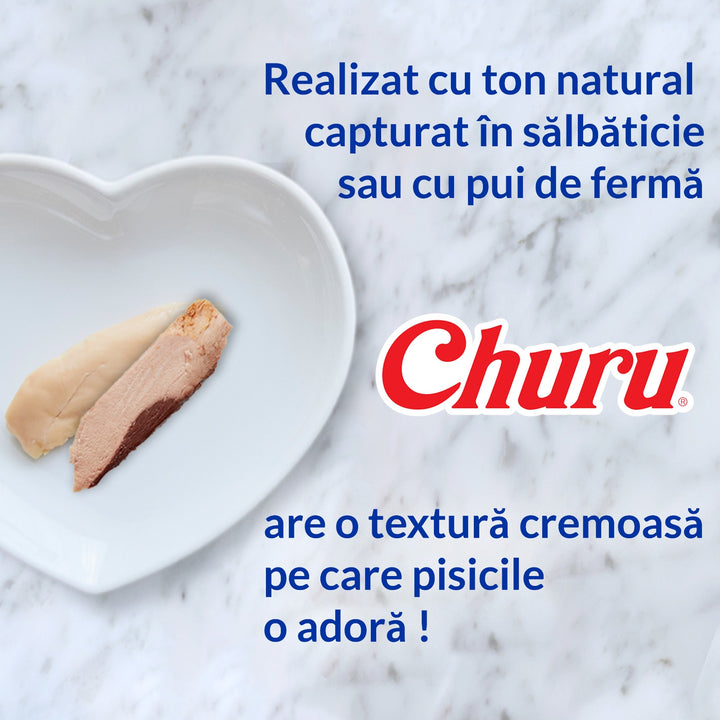 Churu Cat Varieties Recompense Cremoase cu Ton si Fructe de Mare 20 Buc 20x14 Gr