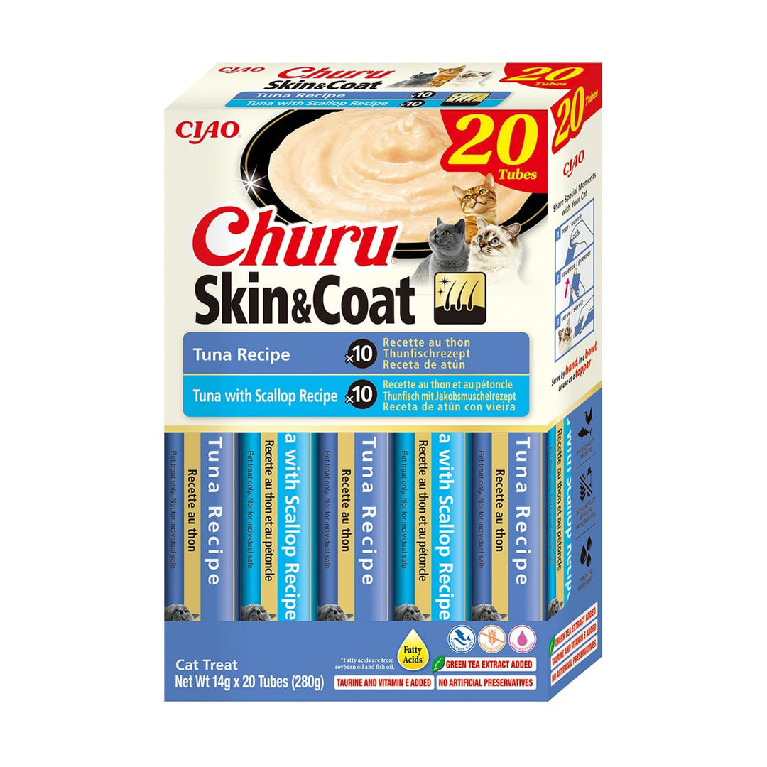 Churu Cat Varieties SkinCoat Recompense Cremoase cu Ton 20 Buc