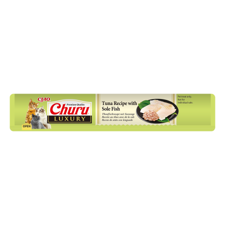 Churu Luxury Recompensa Cremoasa Reteta cu Ton si Sole fish 4x14 Gr