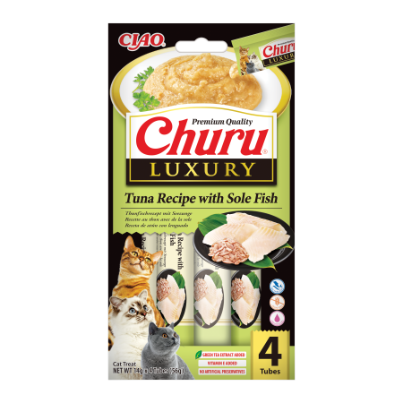 Churu Luxury Recompensa Cremoasa Reteta cu Ton si Sole fish