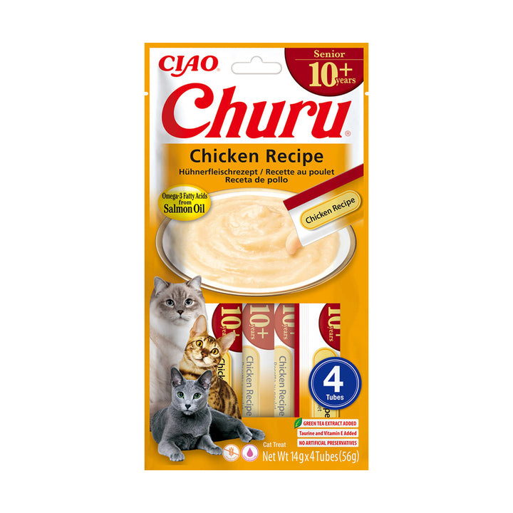 Churu Recompensa Cremoasa cu Pui pentru Pisici Senior