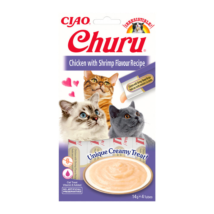 Churu Recompensa Cremoasa cu Pui si Creveti