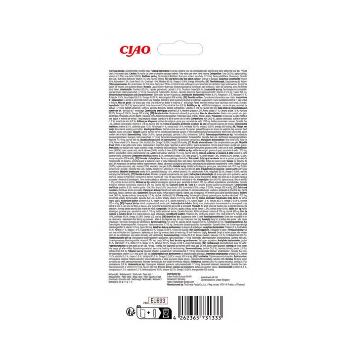 Churu Recompensa Cremoasa cu Ton pentru Pisici Senior 4x14 Gr