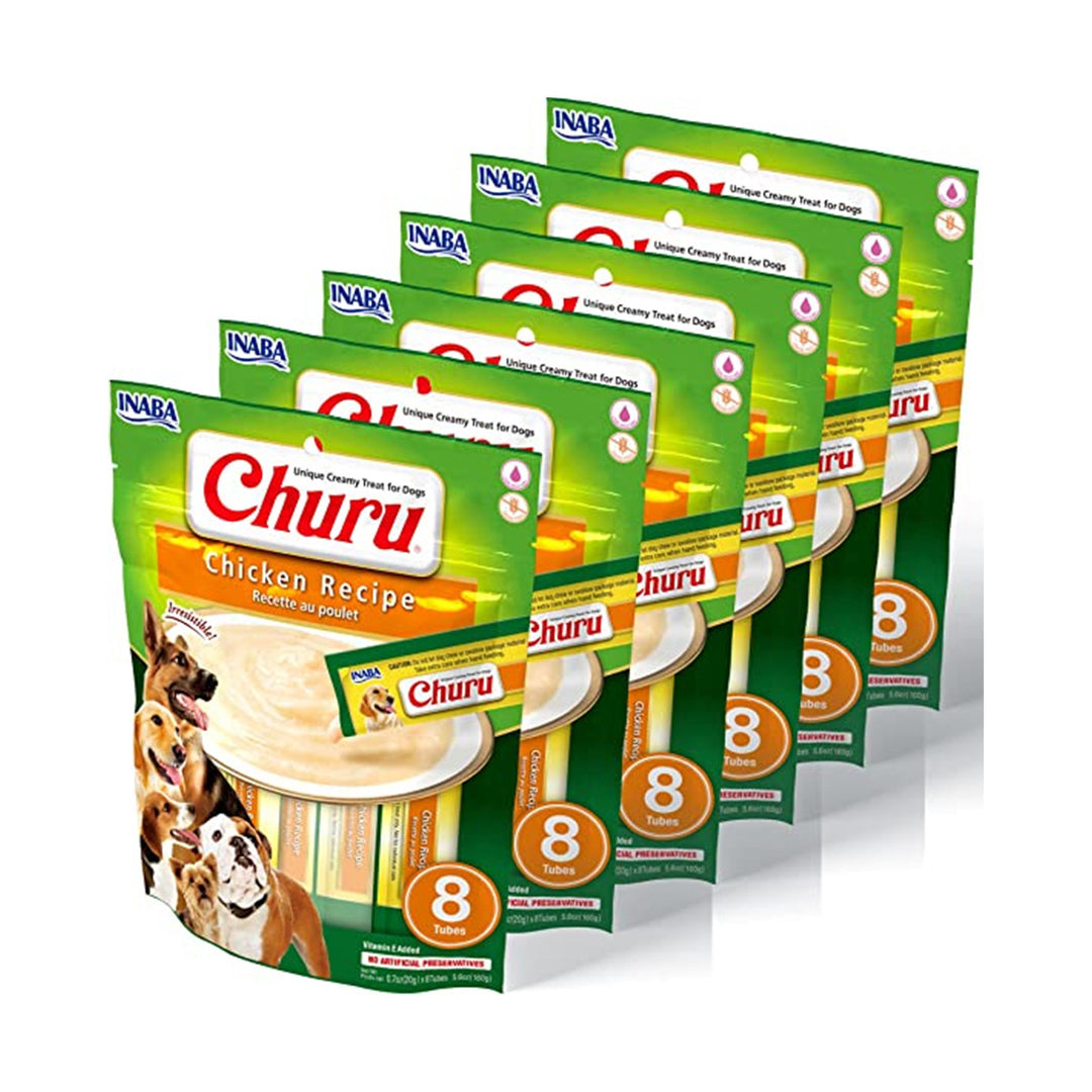 Churu Recompense Cremoase pentru caini cu Pui 4x14 Gr