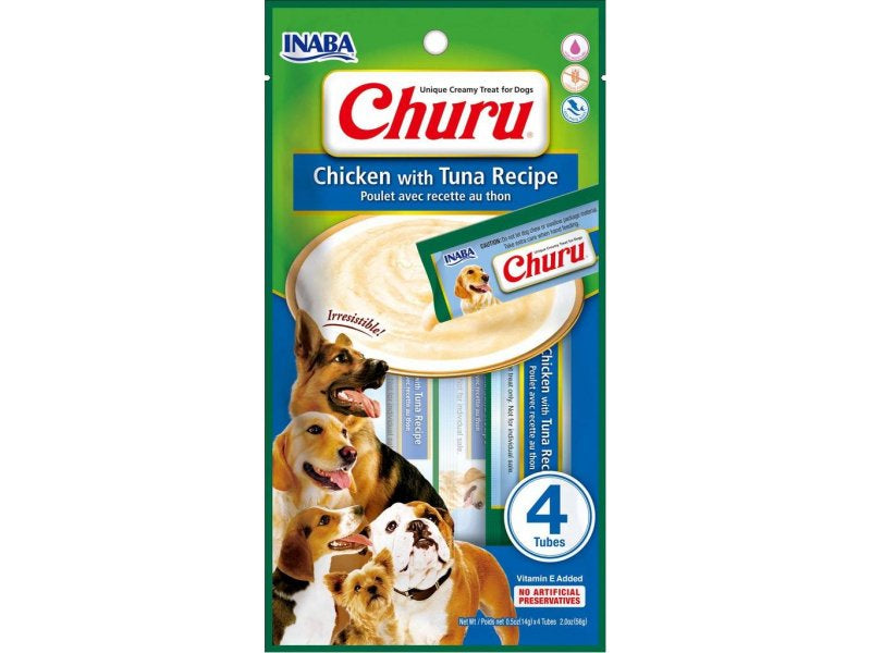 Churu Recompense Cremoase pentru caini cu Pui si Ton