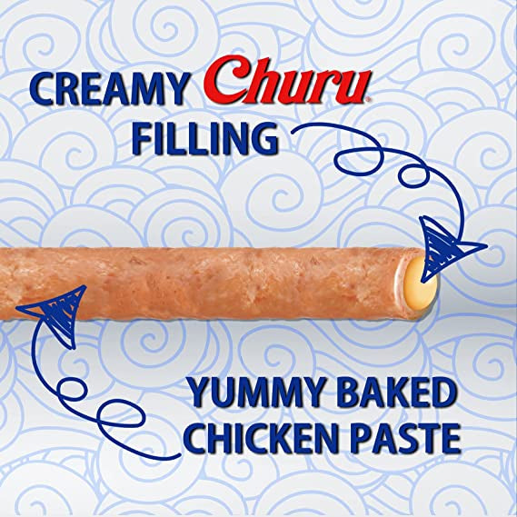 Churu Rolls Recompense pentru caini cu Pui 4x12 Gr