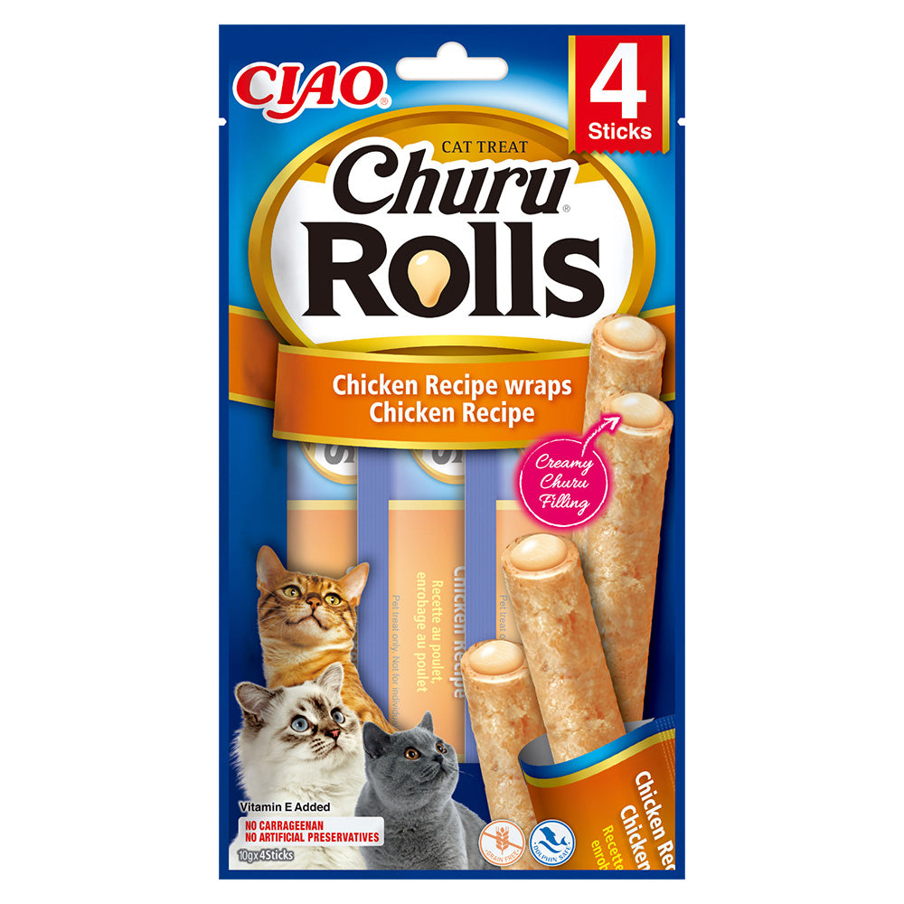 Churu Rolls Recompense pentru Pisici cu Pui