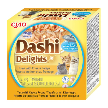 Ciao Dashi Delights pentru pisici cu Ton si Branza 70 Gr