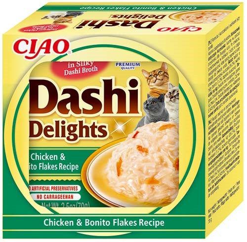 Ciao Dashi pentru pisici cu Pui si Bonito 70 Gr