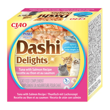 Ciao Dashi Delights pentru pisici cu Ton si Somon 70 Gr