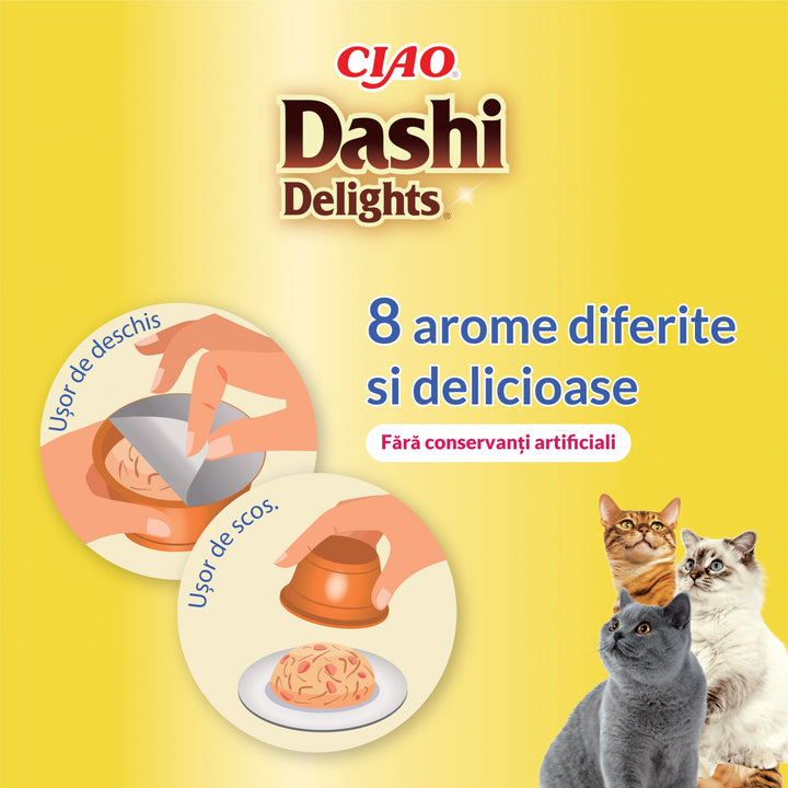 Ciao Dashi pentru pisici cu Pui si Ton 70 Gr