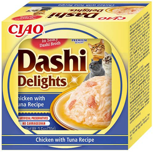 Ciao Dashi pentru pisici cu Pui si Ton 70 Gr