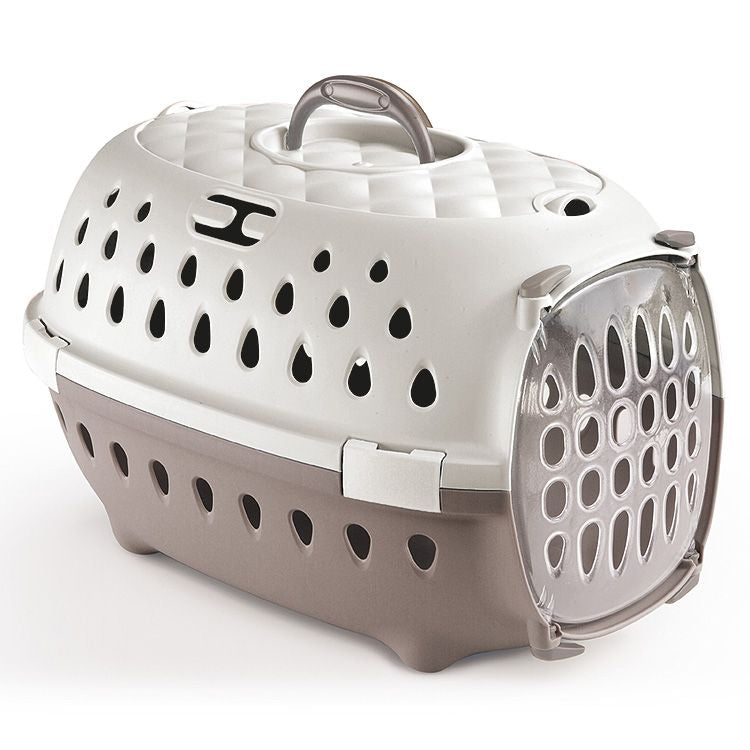 Cușcă de transport multifunctionala STEFANPLAST Gulliver chic gri pentru animale de talie mica 50x34x32cm
