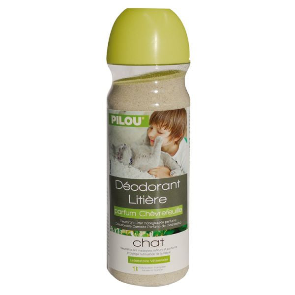 Deodorant litieră caprifoi PILOU 750g - eficiență îndelungată și neutralizare mirosuri neplăcute