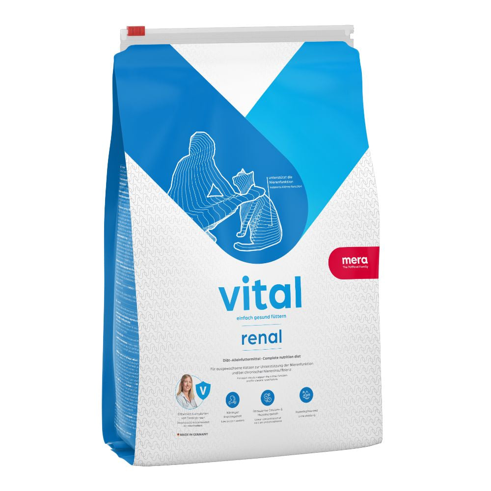 Dietă veterinară pentru pisici MERA VITAL renal 0,75kg pentru insuficiente urinare