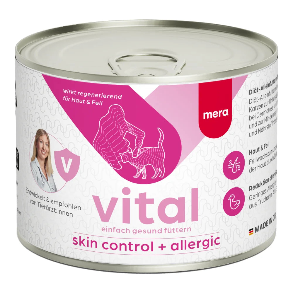 Dietă veterinară piele sensibilă MERA VITAL 200g pentru pisici