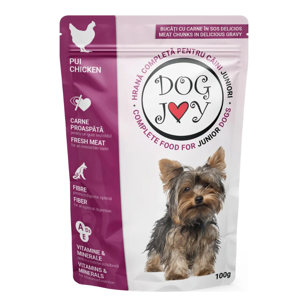 Hrana Umeda Caini DOG JOY Junior | Pui, 100g, Plic