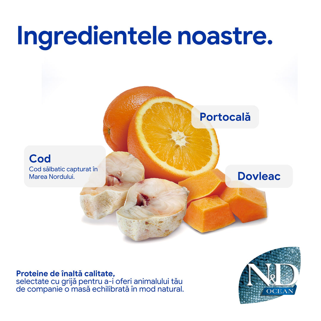 Hrana Uscata Caini Farmina N&amp;D PND0250064 | Cod, Dovleac, 2.5kg