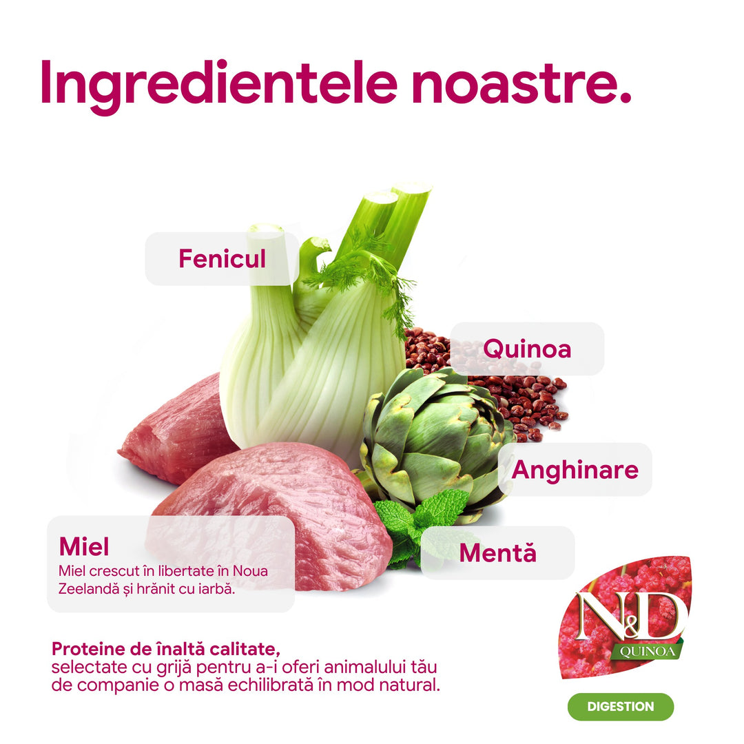 Hrană uscată pisică Farmina N&amp;D QUINOA digestion 1.5 kg