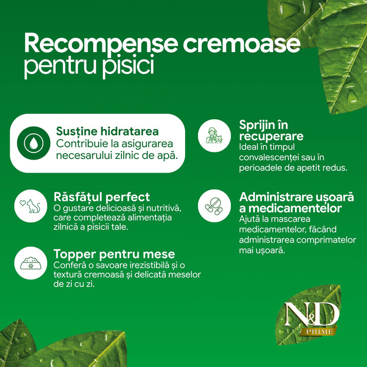 Recompense Cremoase N&amp;D Prime | Pui &amp; Ton, Kitten, 4x15g