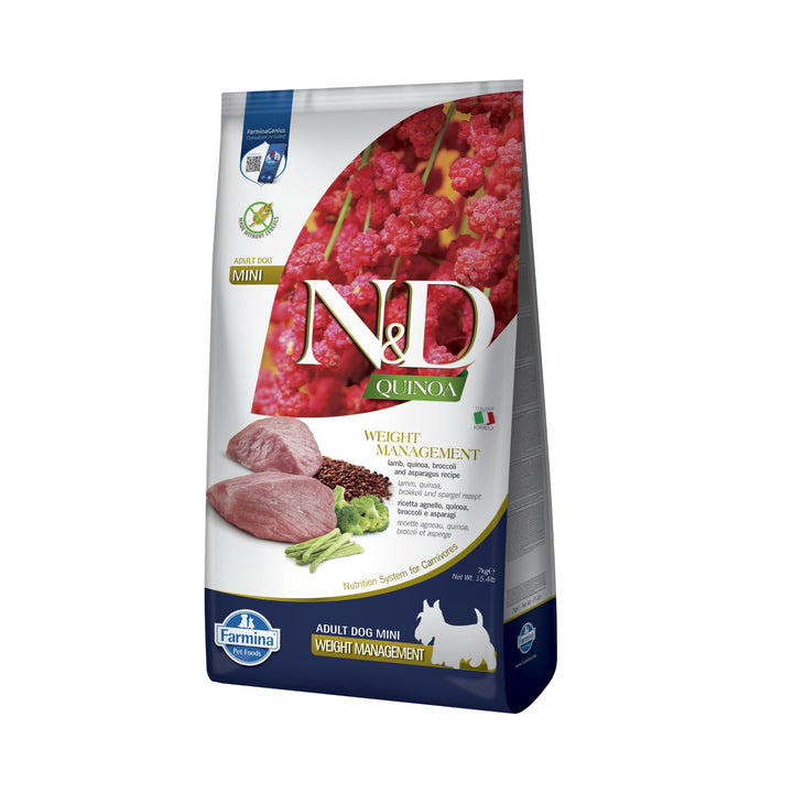 Hrană uscată câine Farmina N&amp;D QUINOA weight management mini 7 kg