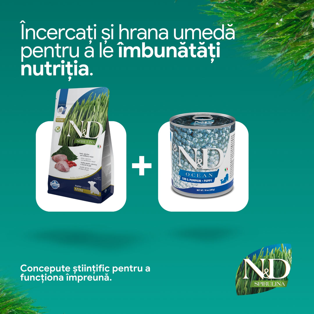 Hrana Uscata Caini Farmina N&amp;D PND0200004 | Puppy Mini, Miel, Goji, 2kg