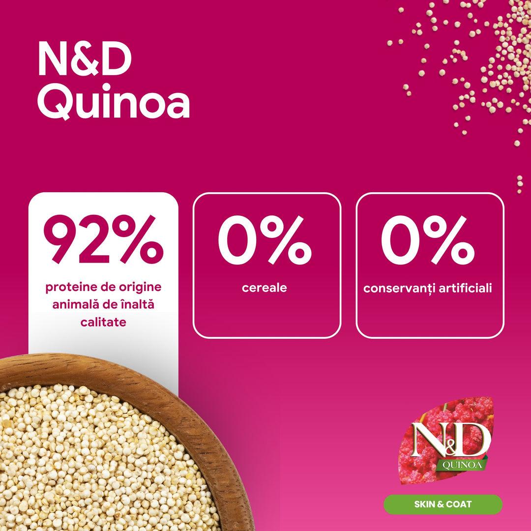 Hrana Uscata Caini Farmina N&amp;D PND0700086 | Quinoa, Hering, 7kg
