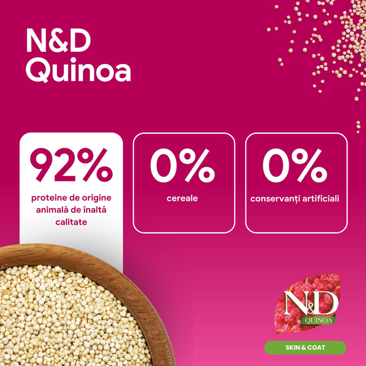 Hrana Uscata Caini Farmina N&amp;D PND0700086 | Quinoa, Hering, 7kg