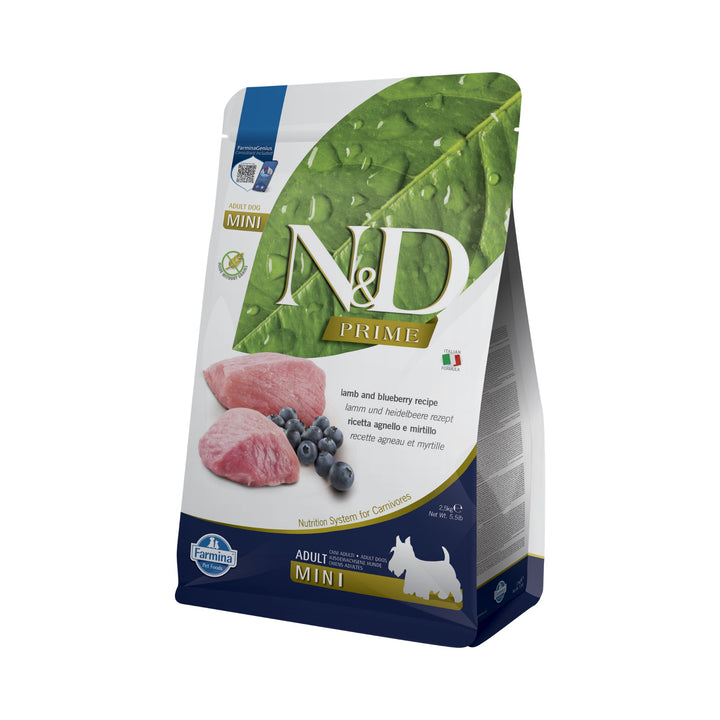 Hrană Uscată Câine Farmina N&amp;D Prime Miel &amp; afine Adult Mini 2,5 kg