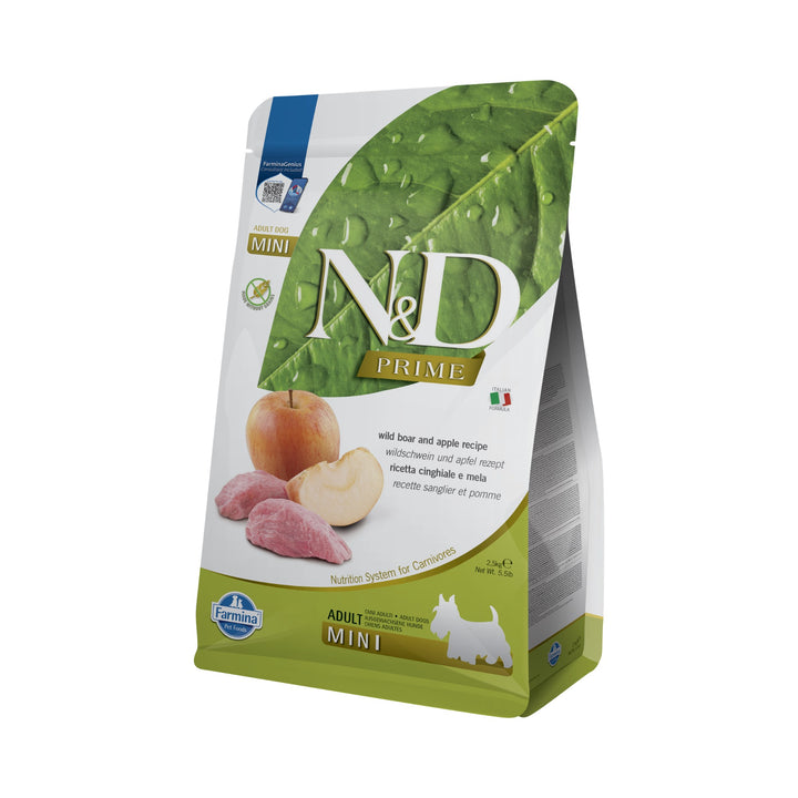 Hrană uscată câine Farmina N&amp;D PRIME mistreț &amp; măr adult mini 2.5 kg