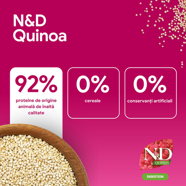 Hrană uscată pisică Farmina N&amp;D QUINOA digestion 1.5 kg