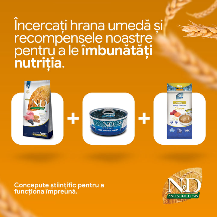 Hrana Uscata Pisici Farmina N&amp;D PND1000025 | Miel, 10kg, Adult