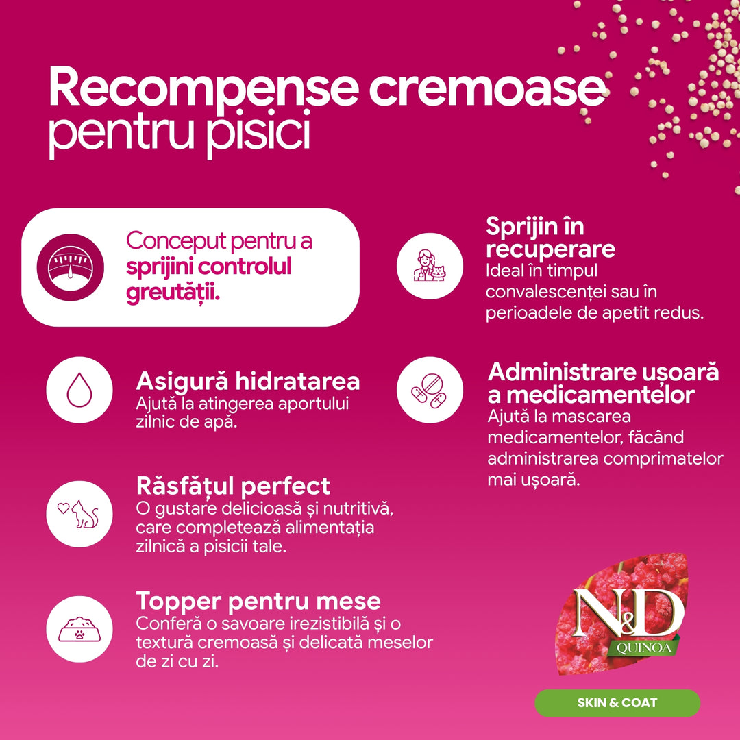 Snackuri Pisici Farmina N&amp;D KND00060083 | Pui, Ton, 4x15g