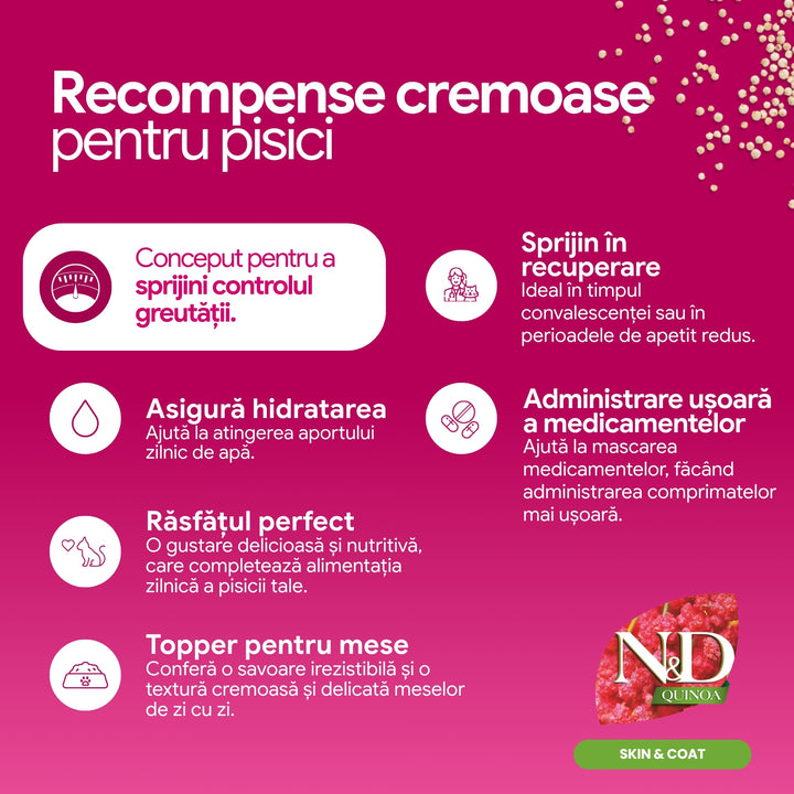 Snackuri Pisici Farmina N&amp;D KND00060083 | Pui, Ton, 4x15g