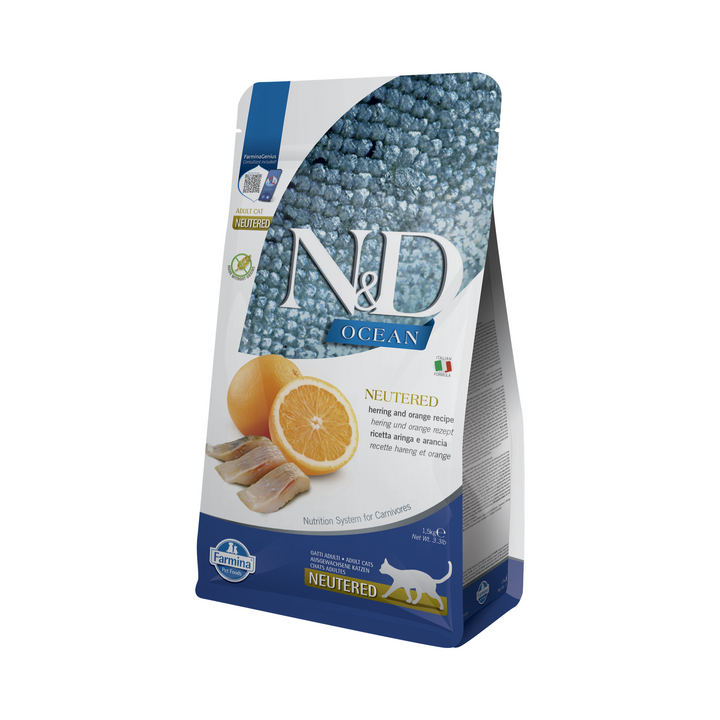 Hrana Uscata Pisici Farmina N&amp;D PND0150072 | Ocean, Herring, 1.5kg