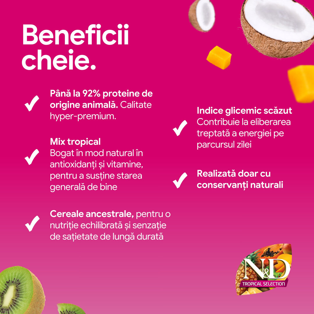 Farmina N&amp;D PND0030077 | Pui, Fructe Tropicale, 300g