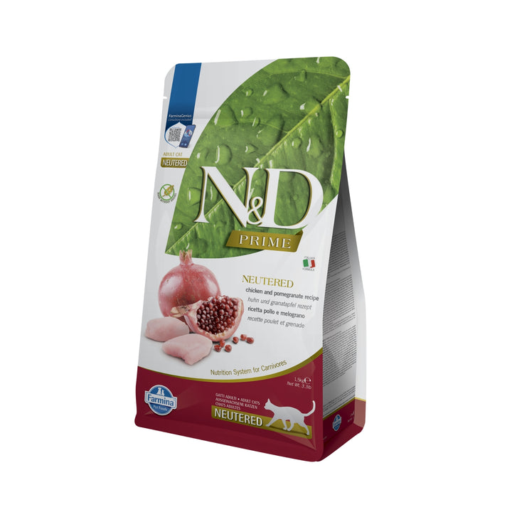 Hrană Uscată Pisică Farmina N&amp;D Prime Pui &amp; rodie Neutered 1,5 kg
